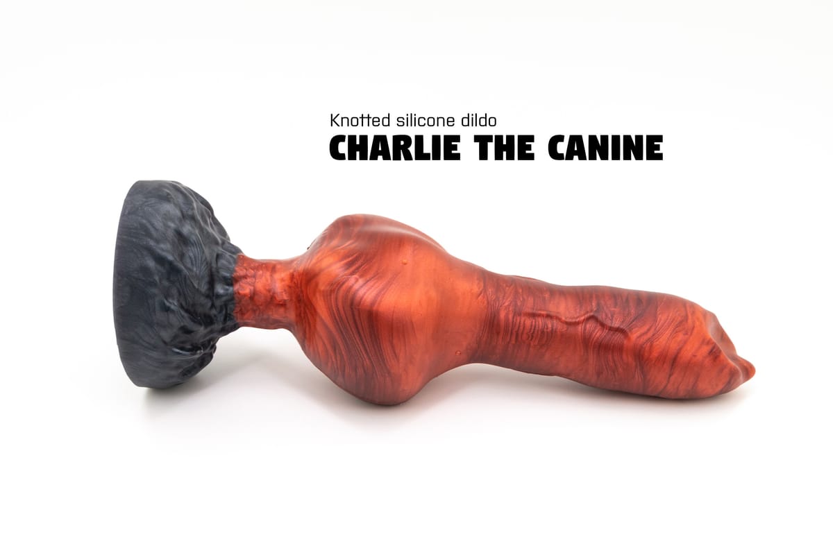 Charlie the Canine – Knotted canine silicone dildo