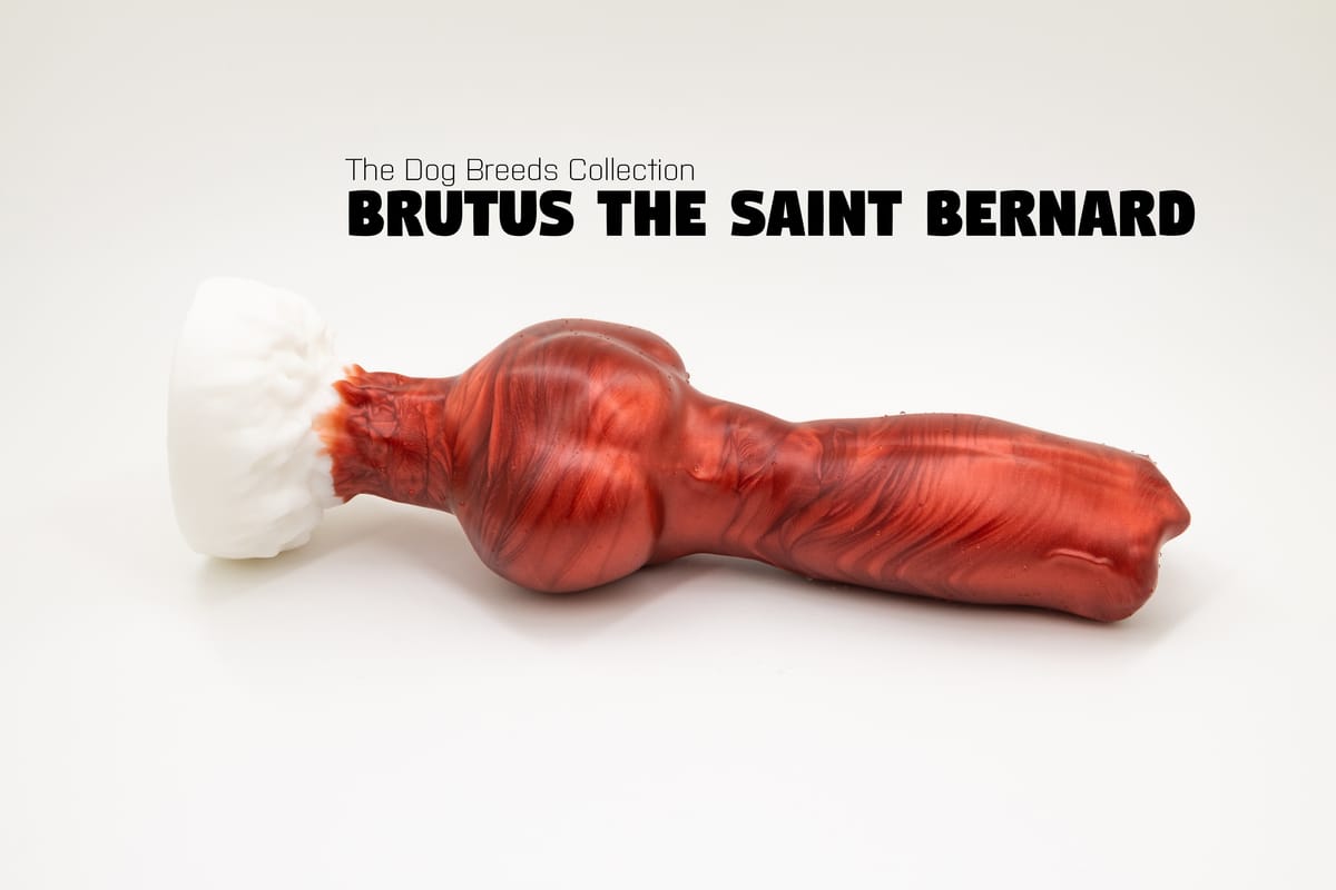 Brutus the Saint Bernard – Knotted silicone dog dildo