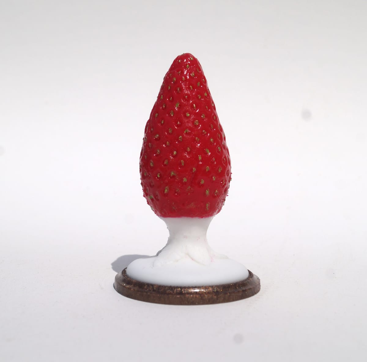 Strawberry feels forever - handcrafted silicone butt plug