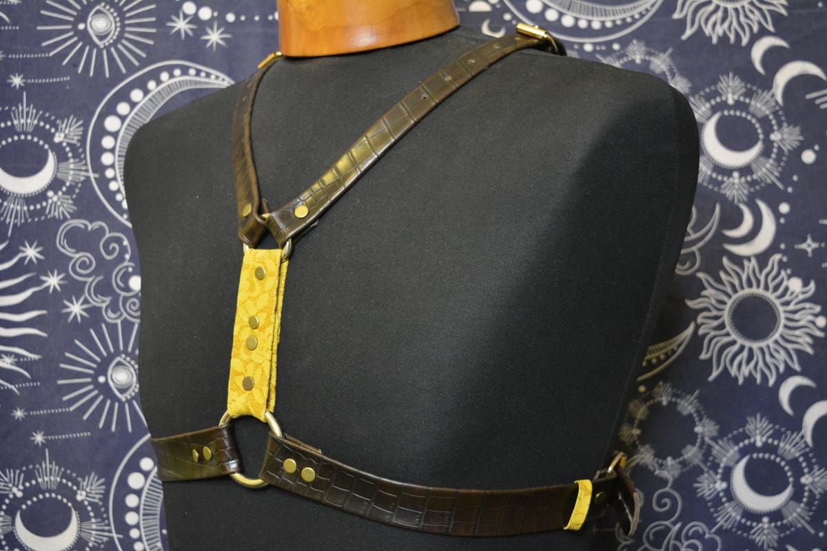 Handmade Leather Harness - Unique Creation.