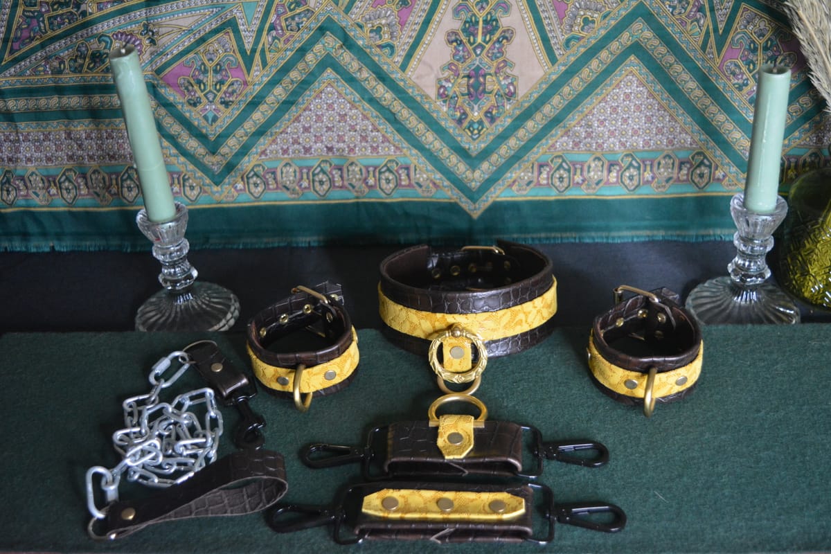 Complete handmade BDSM kit.