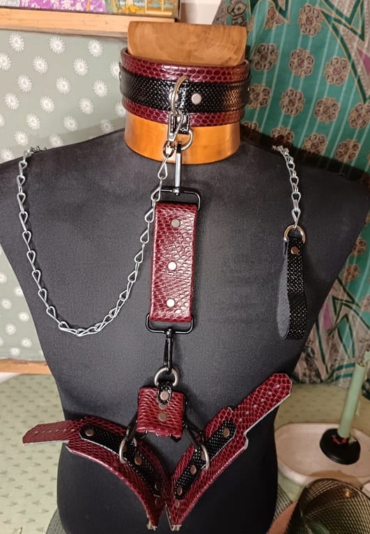 Complete Handmade Leather BDSM Bondage Kit.