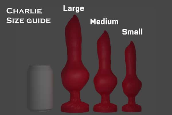 Charlie the Canine – Knotted canine silicone dildo