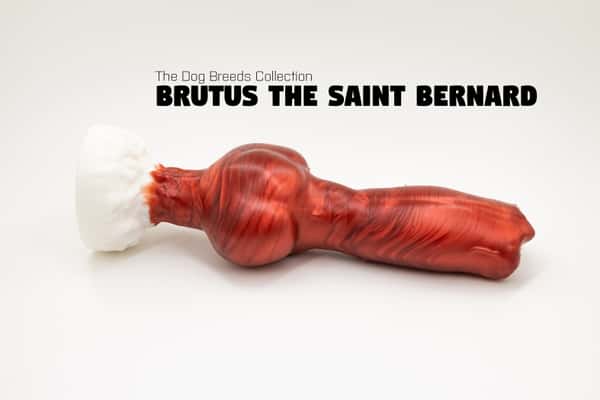 Brutus the Saint Bernard – Knotted silicone dog dildo
