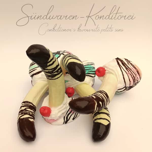 Bananasplit - handmade suction cup dildo from Sündwaren-Konditorei