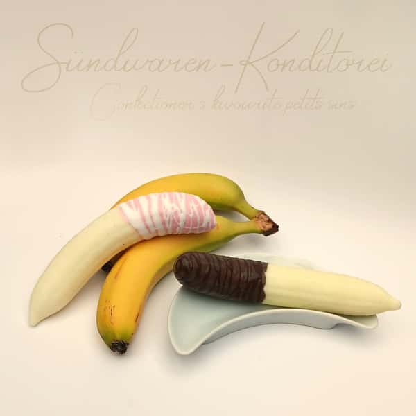 Chocolate Banana - handmade Custom Silicone Dildo by Suendwaren-Konditorei