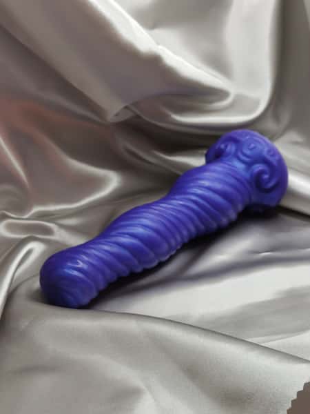 Joy - Abstract suction cup silicone dildo with knot, customizable
