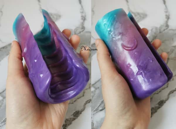 Radiance - Silicone open stroker with ridges, customizable mini and medium sizes