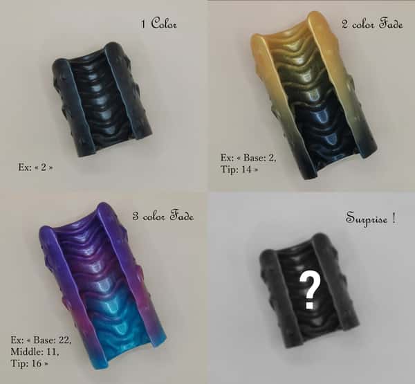 Radiance - Silicone open stroker with ridges, customizable mini and medium sizes