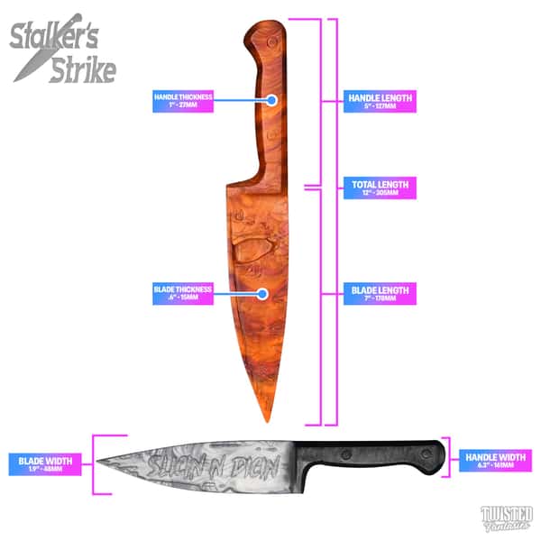 Stalker’s Strike the Spanking Paddle - UV Orange and Burgundy