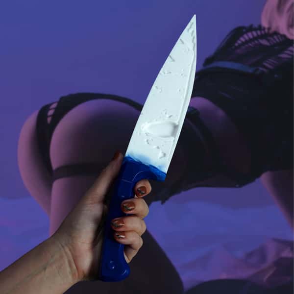 Stalker’s Strike the Spanking Paddle - UV Orange and Burgundy