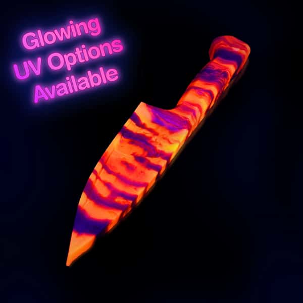 Stalker’s Strike the Spanking Paddle - UV Orange and Burgundy