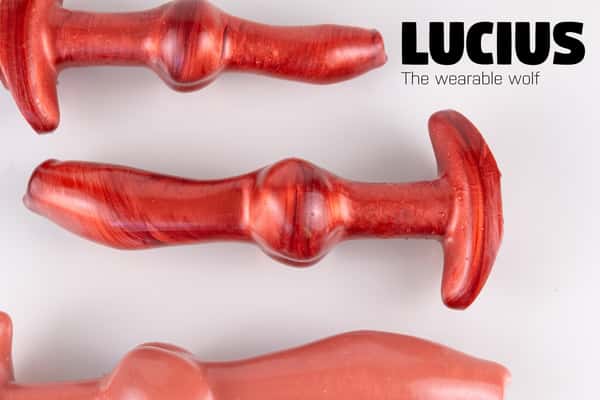 Lucius the Wearable Wolf – Knotted silicone plug