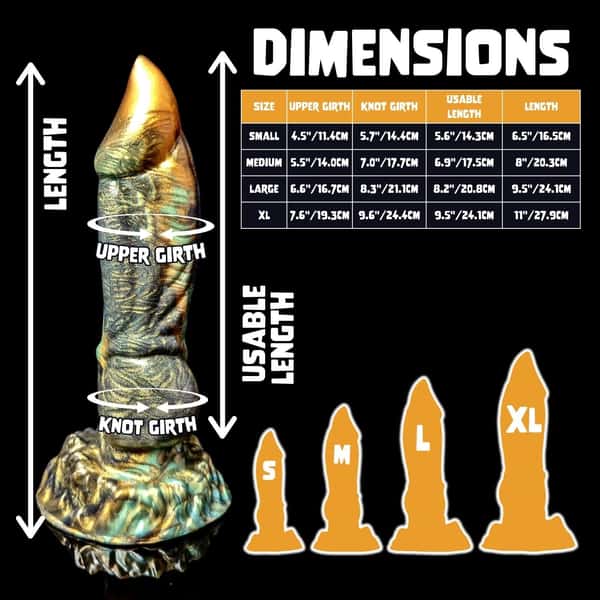 Uldred, Elder Dragon | Blend Color | Dragon Style Knotted Dildo