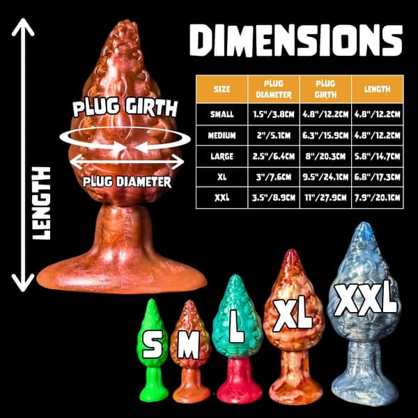 Audrey, Seymour's Bane | Solid Color | Ribbed Plant Type Butt Plug