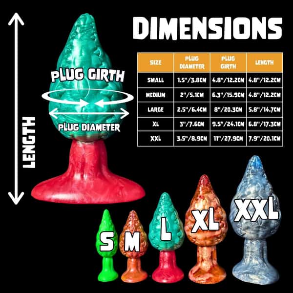 Audrey, Seymour's Bane | Split Color | Ribbed Plant Type Butt Plug