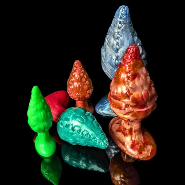 Audrey, Seymour's Bane | Split Color | Ribbed Plant Type Butt Plug