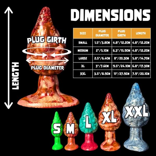 Audrey, Seymour's Bane | Marble Color | Ribbed Plant Type Butt Plug