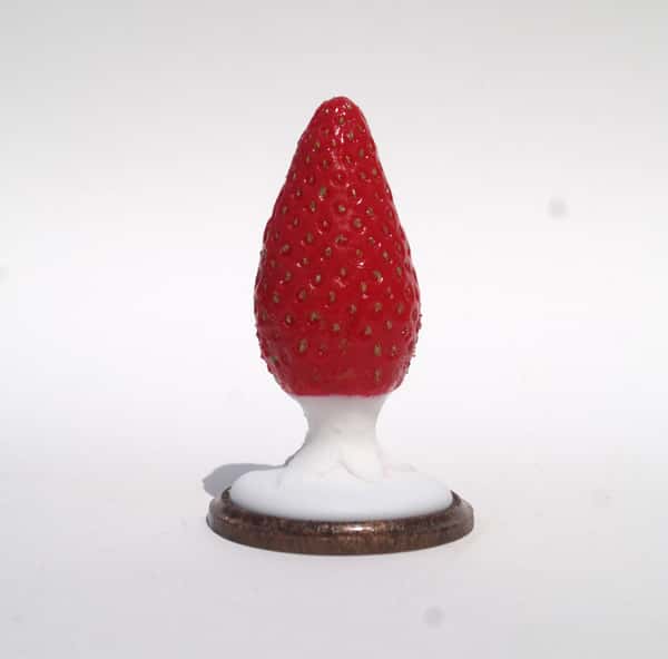 Strawberry feels forever - handcrafted silicone butt plug