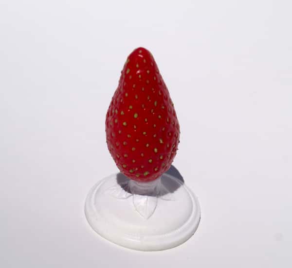 Strawberry feels forever - handcrafted silicone butt plug