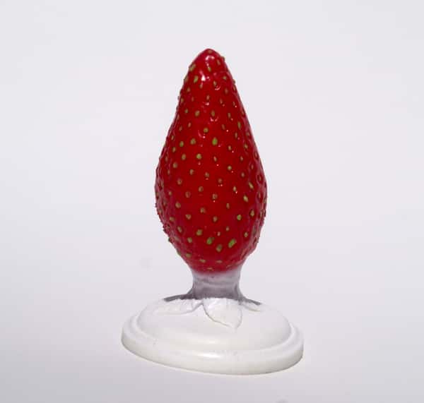 Strawberry feels forever - handcrafted silicone butt plug