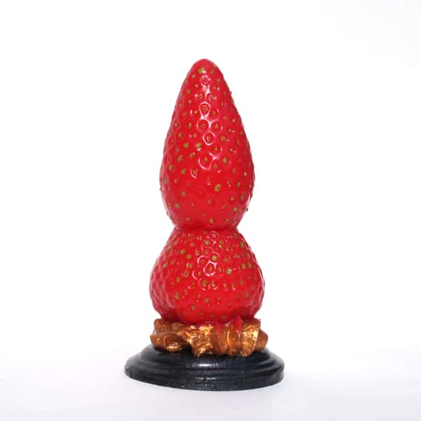 Strawberry feels forever - handcrafted and handpainted Siliconedildo from Suendwaren-Konditorei