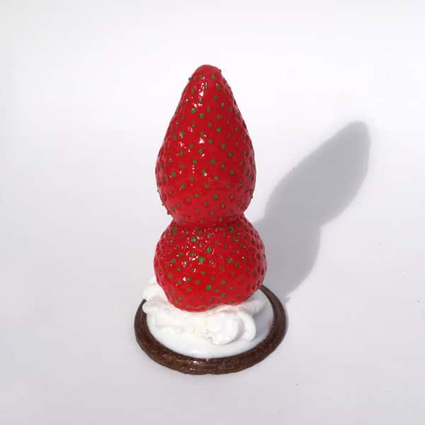 Strawberry feels forever - handcrafted and handpainted Siliconedildo from Suendwaren-Konditorei