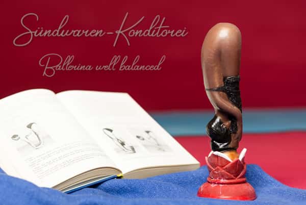 Ballerina well balanced, handmade custom silicone dildo with extra suction cup