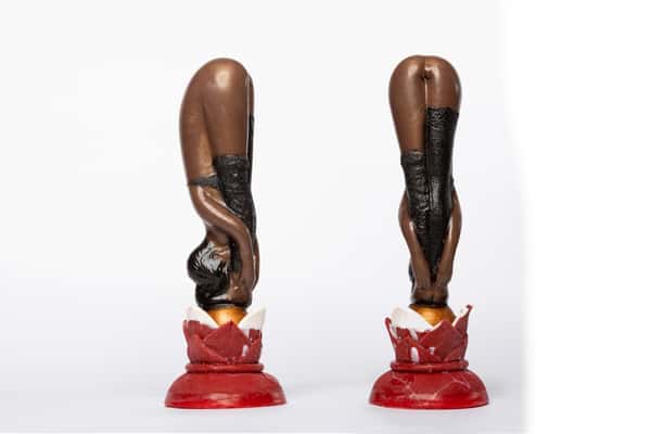 Ballerina well balanced, handmade custom silicone dildo with extra suction cup