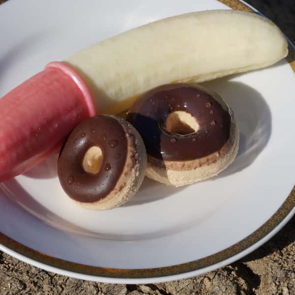 Doughnut supersoft, twinpack - handcrafted silicone Penisring by Suendwaren-Konditorei