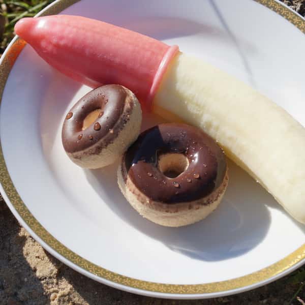 Doughnut supersoft, twinpack - handcrafted silicone Penisring by Suendwaren-Konditorei