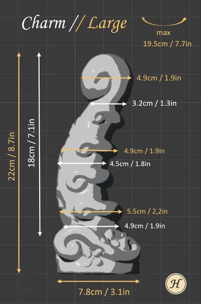 Charm - Abstract suction cup silicone dildo, customizable