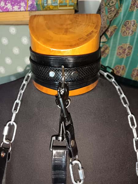 Complete handmade leather BDSM kit. Full Black edition