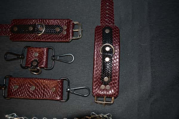 Complete Handmade Leather BDSM Bondage Kit.