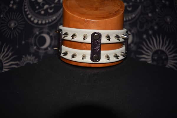 Leather Handmade Esthetic Choker.